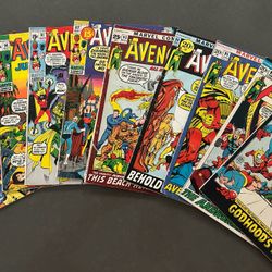 The Avengers Kree Skrull War Complete Set Lot Of 9 Issues 89-97 Marvel Neal Adams