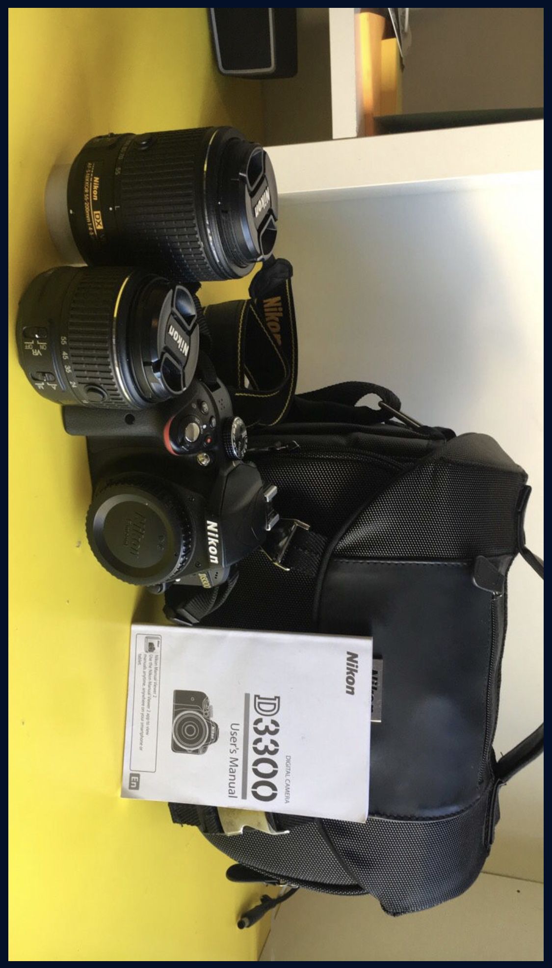 Nikon D3300 DSLR + 2 Lenses