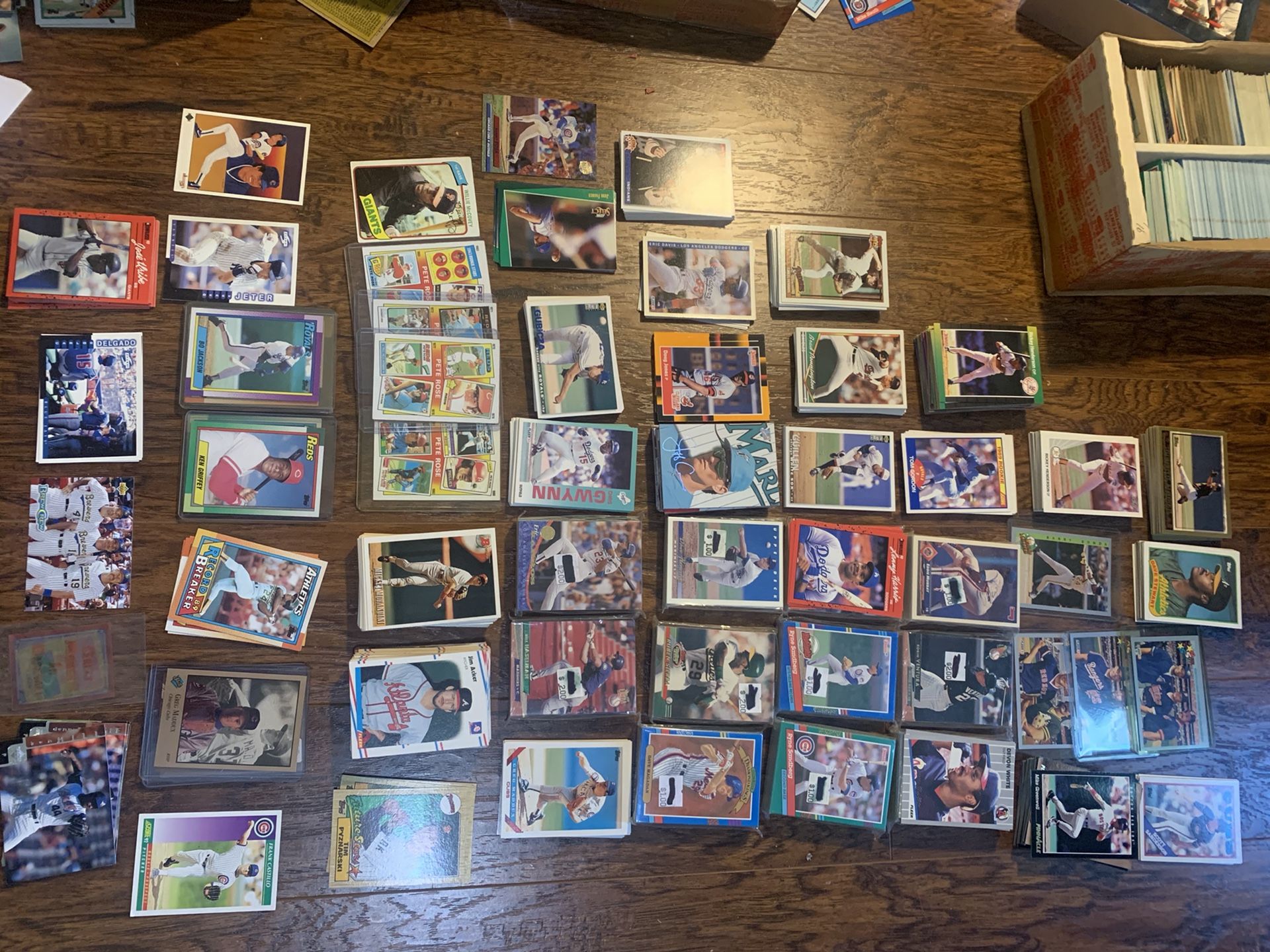 Baseball card mystery packs