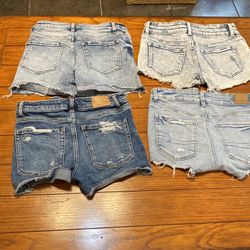 Denim shorts