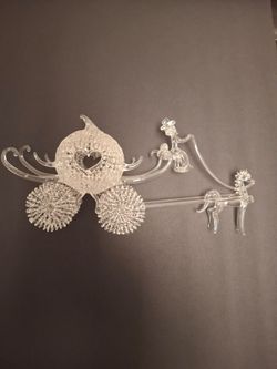 Cinderella glass blown pumping carriage