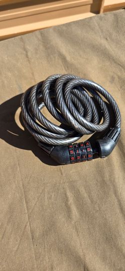 KRIPTO~ 6 Foot Cable Lock, Vinal Covered