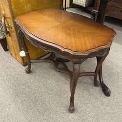 Antique French Walnut Coffee Side Table