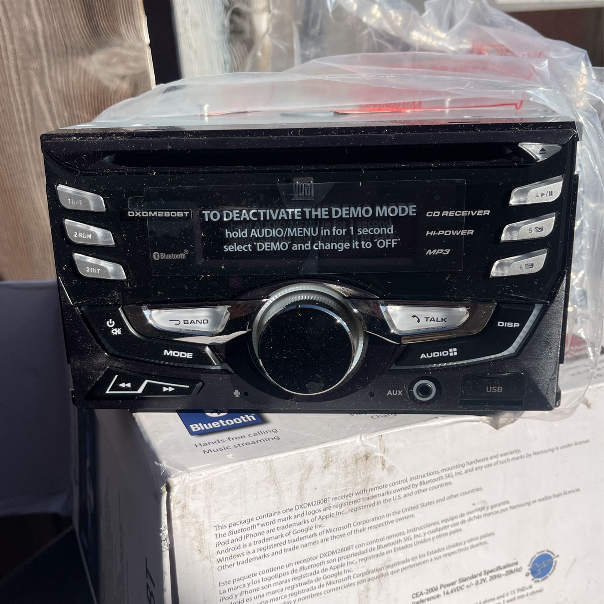 CD RECEIVER WITH BLUETOOTH