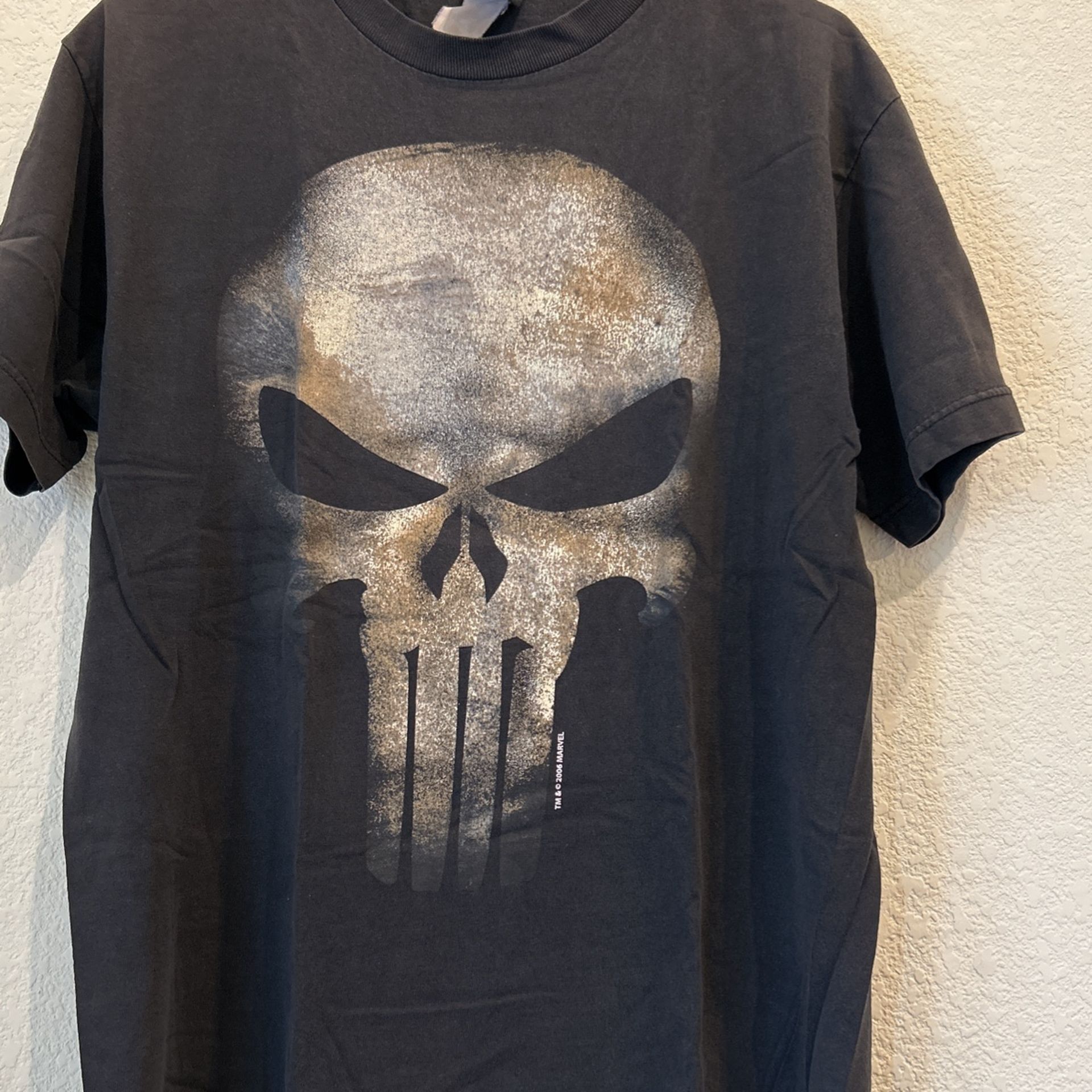 Marvel Punisher Skull Shirt Medium Short Sleeve Crew Neck Mens