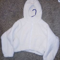 Wild Fable Oversized Cropped Sherpa Jacket