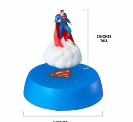 New DC Comics Superman Superhero Figurine - Magnetic Floating Collectible LED