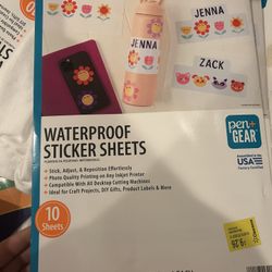 Waterproof Stickers Sheets 