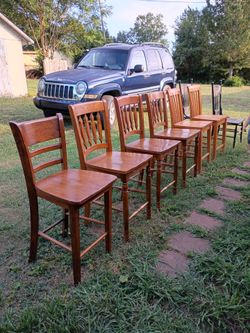 6 tall chairs