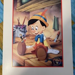Pinocchio Walt Disney Commemorative Lithograph