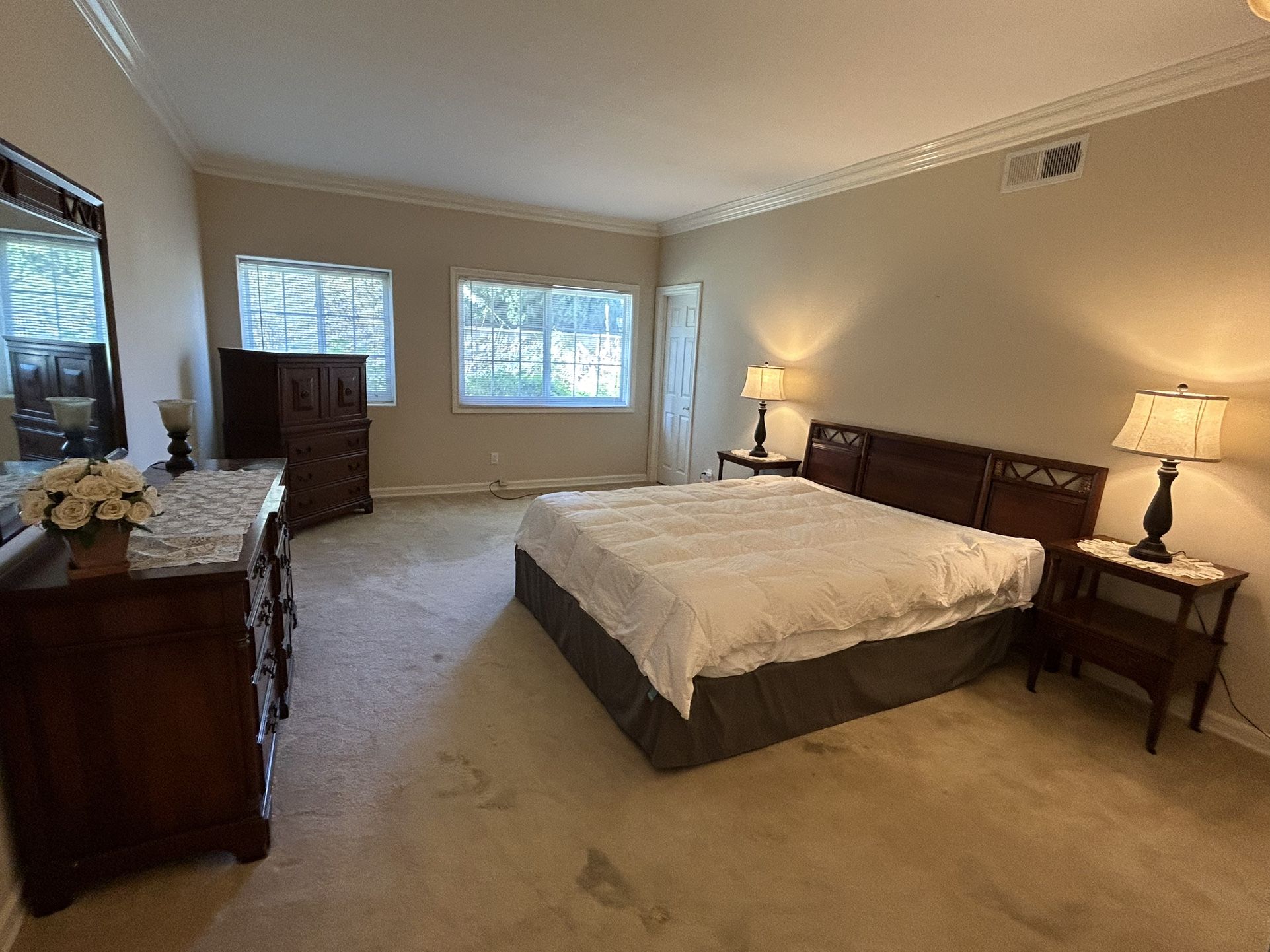 Bedroom Set, Mid Century/Vintage, King Size, Benck Fine furniture 