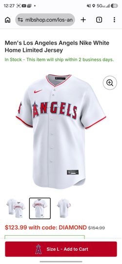 AUTHENTIC Nike LA Angels nameless Jersey