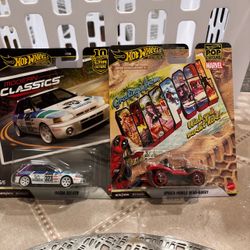 Hot Wheels Premium Pop Culture Lot Of 2, Mazda 323 GTR & Spider Mobile Buggy