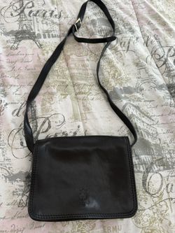 Black Italian Leather Purse