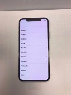 IPhone X 64GB Silver Sprint Boost Mobile