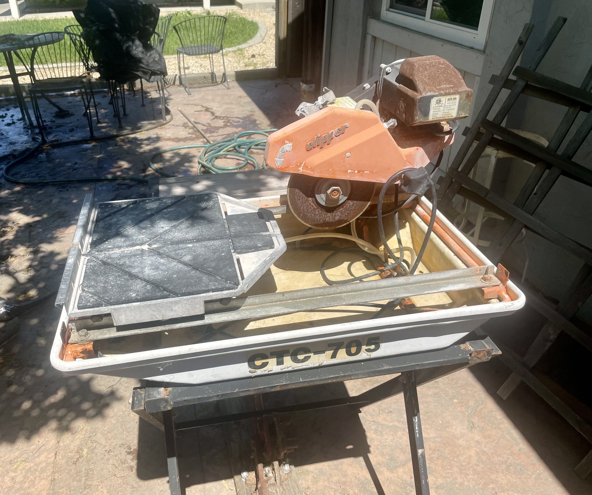 Tile Saw and Table