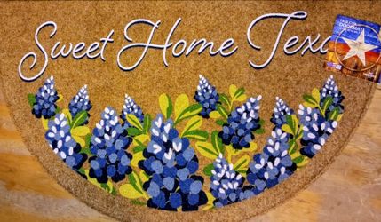 NEW TEXAS bluebonnets DOORMAT 18 X 30