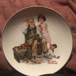3 Norman Rockwell Plates
