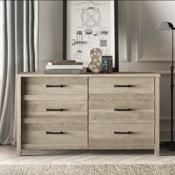 6 drawer double dresser 