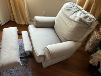 Light gray Fabric Recliner Chair