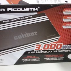 Power Acoustik 3000 Class D Monoblock Amplifier 