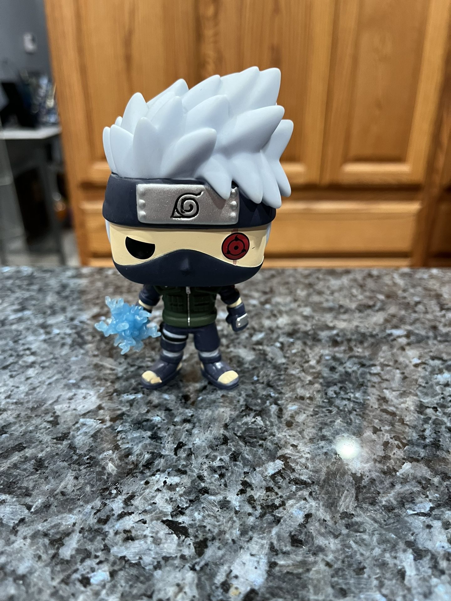 Vinyl Toy Funko Pop Animation: # 548 Naruto Shippuden - Kakashi with Lightning Blade Collectible Figure.  Preowned has been on display in a cabinet.  