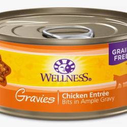 Wellness Gravies wet cat food—chicken entree