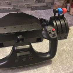 Logitech Flight Yoke Simulator.