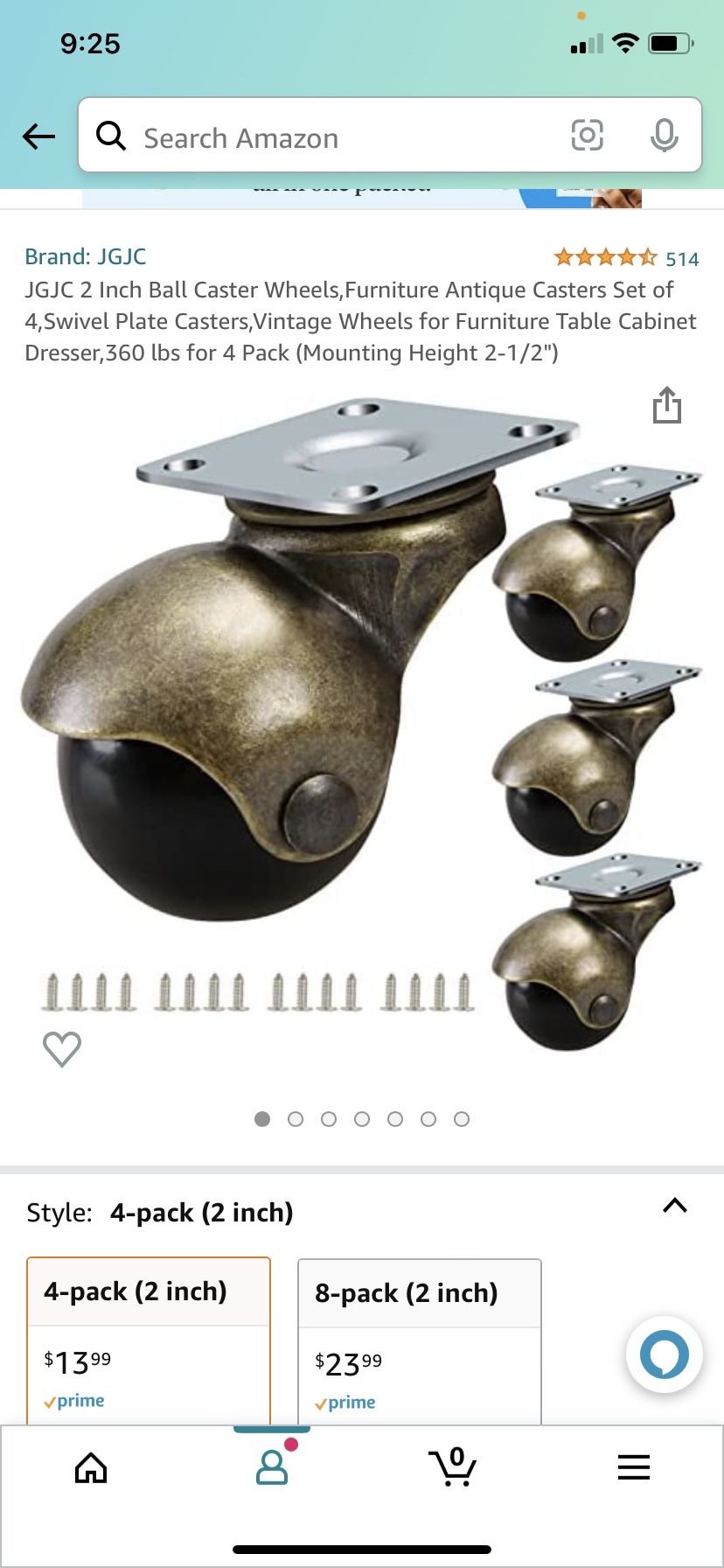 Ball Casters- Antique