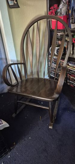 Wooden rocking chair
