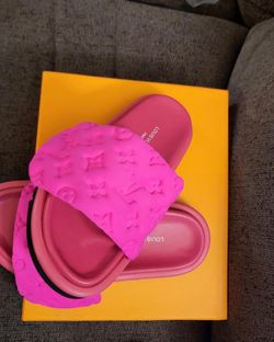 Louis Vuitton Pool Pillow Hot Pink Slides Size 39 Or 9 for Sale in