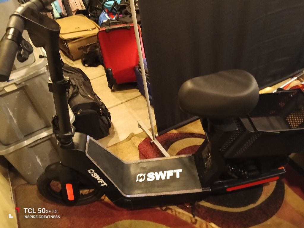 SWFT Electric Scooter Bluetooth w/Luggage Basket