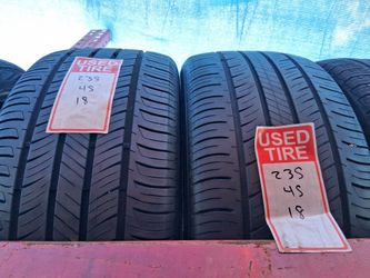 2 semi New Tires 235/45r18 hankook 🤑 free Installation and balance ‼️ financing available ‼️