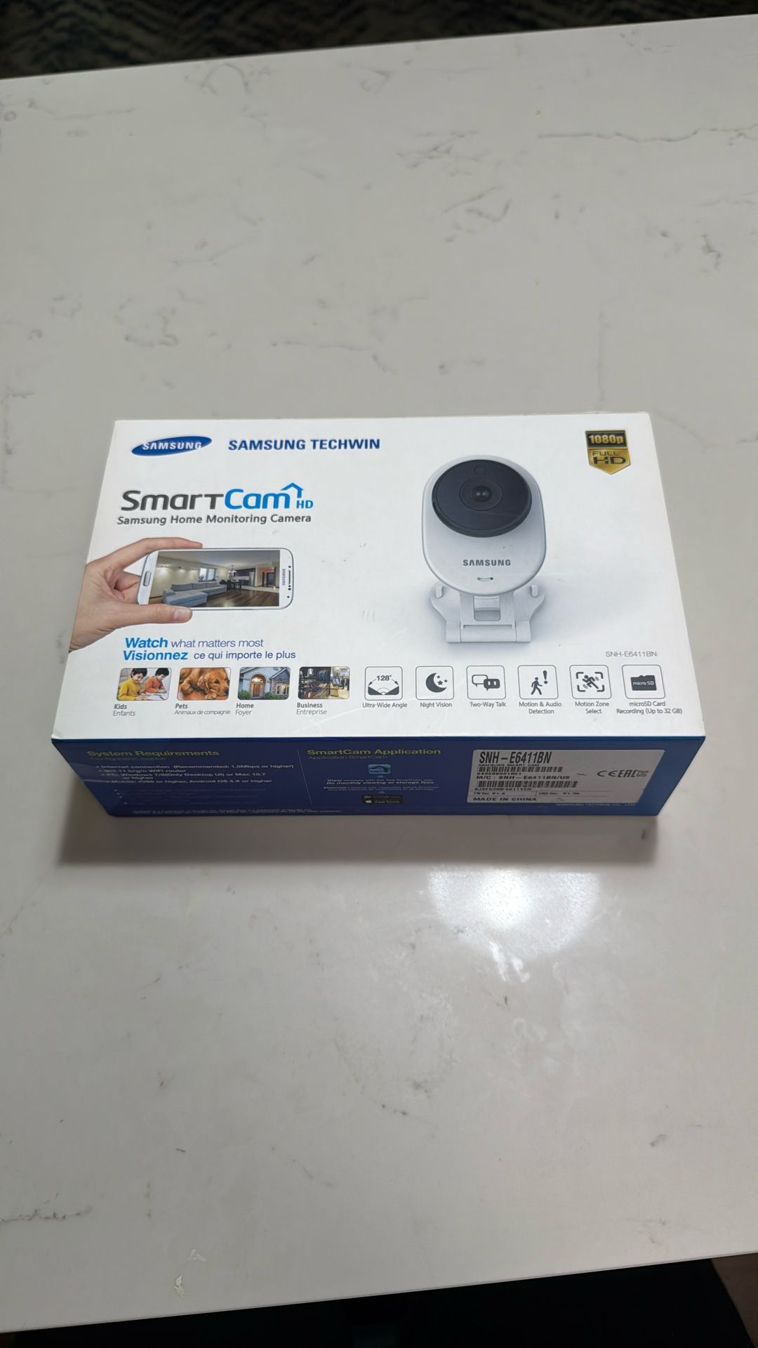Samsung SmartCam HD (Sealed) – 1080p Wi-Fi Home Security Camera