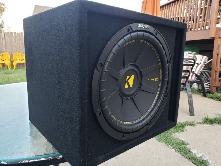 Kicker 12" subwoofer with vented Enclosure 