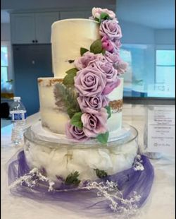 Round 14" Acrylic Cake Stand