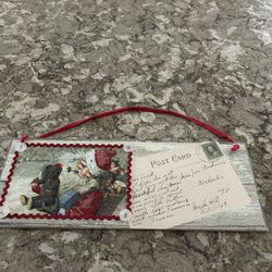 Wood Plaque For Furniture Top Or Ready To Hang On Wall Or Knob 