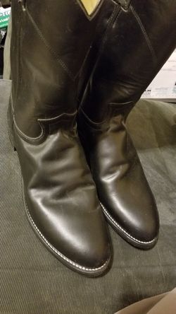 Justin boots size 10 1/2 d black boots