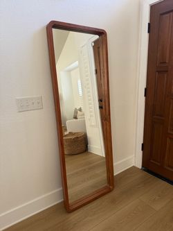 World Market Full-Length Floor Mirror Wood Frame