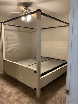 California King Canopy Bed - Used