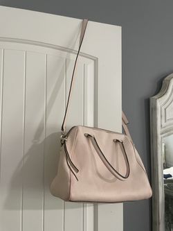 Kate Spade pebbled, pink leather handbag