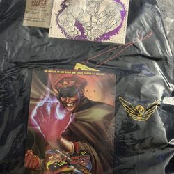 Denim Jeans Naked and Famous Street Fighter M. Bison Jeans  Very rare