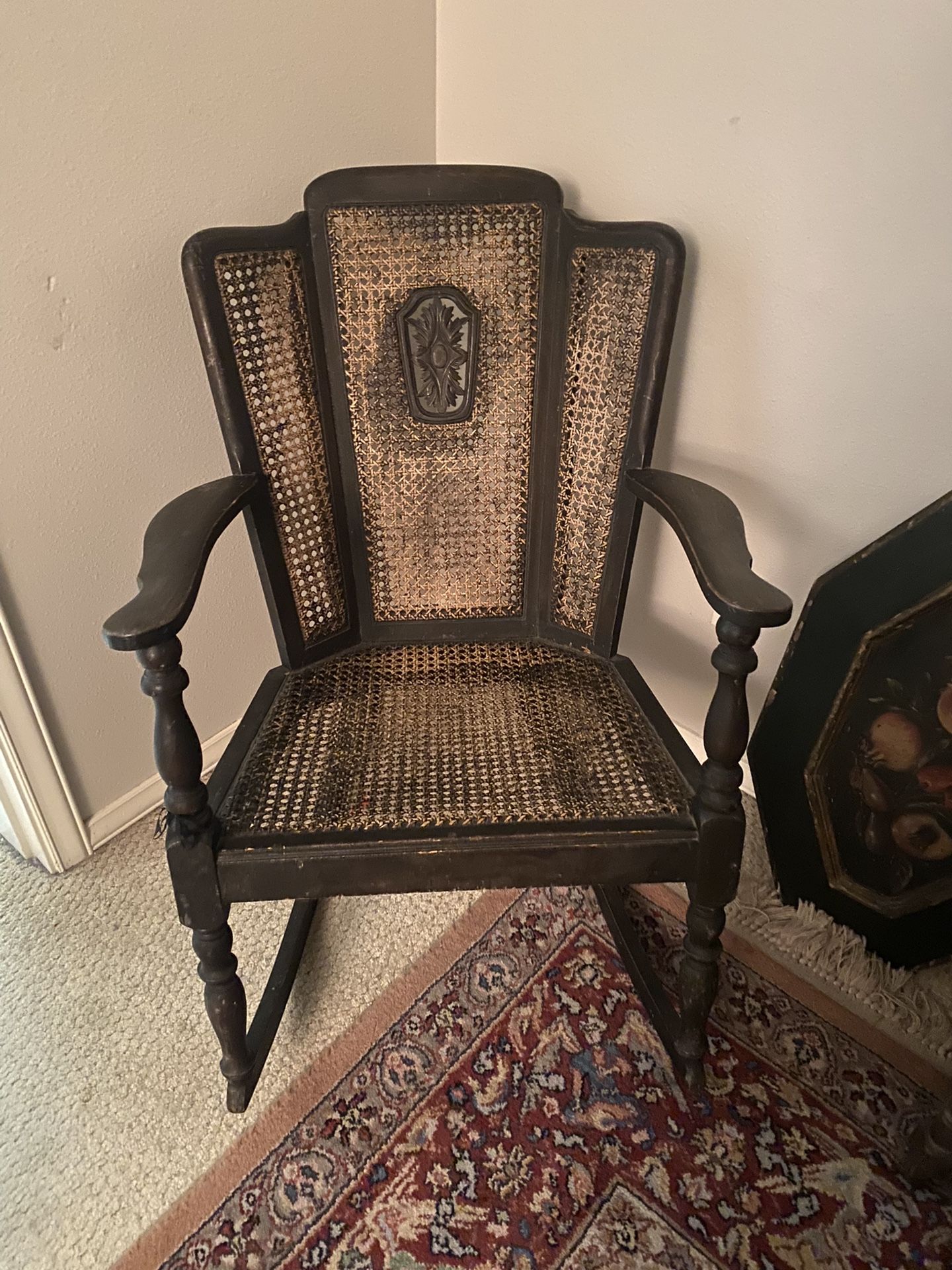 Antique Cane Rocking Chair