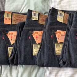 5 Pairs Of NWT Levi 501s 36x36