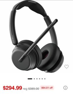 EPOS IMPACT 1060 Double-Sided Wireless Office Headset With Microphone, EPOS AI Noise Cancellation, Super Wideband Audio, Bluetooth, Comfortable Fit, P