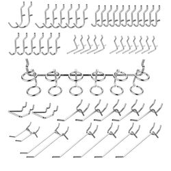 Stark 50 Piece Pegboard Hook Assortment NEW Unopened 90622 Chrome Plated