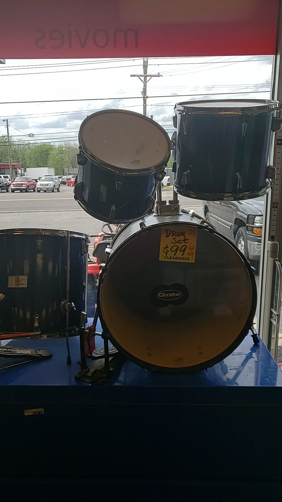 Percussion plus drum set color blue