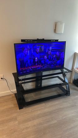 45in curved Samsung tv and tv stand