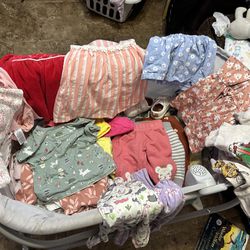 Girl Clothes And Crib
