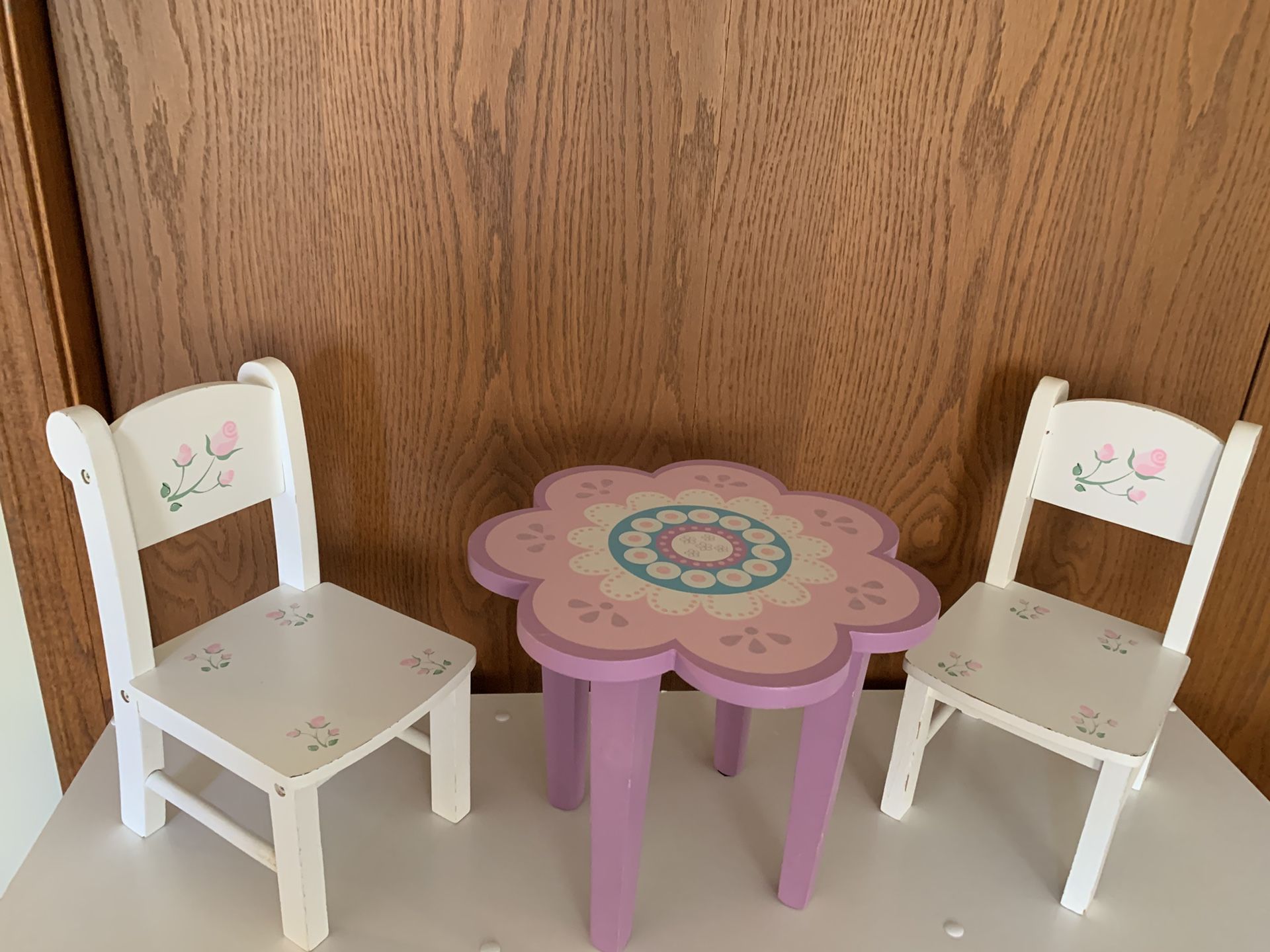 Doll Table And Chairs Set